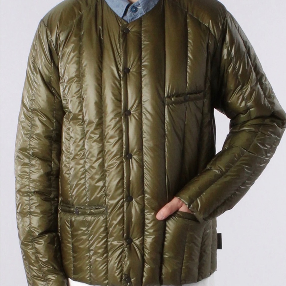 Rocky Mountain Featherbed Co. Olive Green Down Sweater NWT - Picture 3 of 8